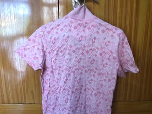 Patterned Pink Shirt