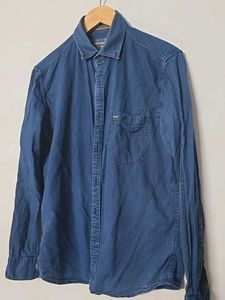 Pull&Bear Denim Button-Down Shirt