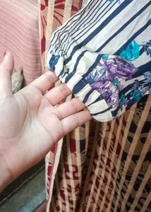 Floral print cotton shirt