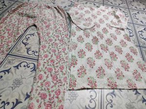 Floral Print Kurta