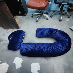 J Shape New Maternity Pillow with removable Cover