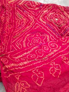 😍Ojariya Work Bandhej Saree❤️