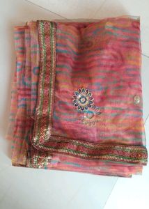 Multi Colour Net Saree