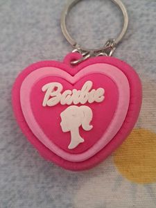 Vintage Barbie Heart Keychain