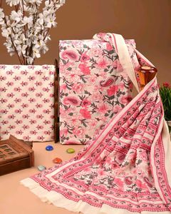 Floral Print Dress Material