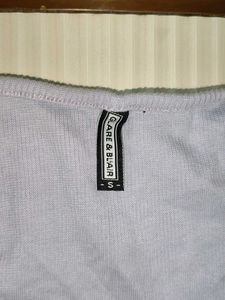 Lavender Square Neck Top