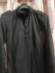 Black Pathani Kurta With Salwar