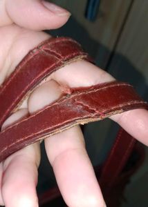 Maroon Leather Bag