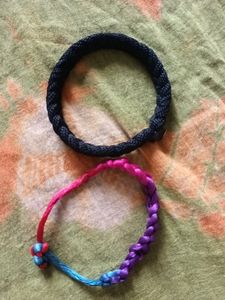 Black And Multicolored Hand Band