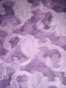 Purple Floral Fabric Saree