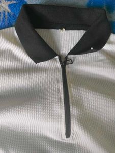 Stylish White Polo T-Shirt