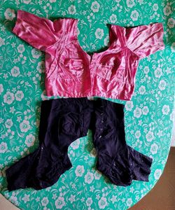 Combo 🎊🎊 Sell Pink Blouse & Black Pants Set