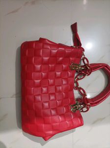 Red Leather Purse