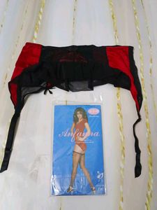 (1026)Vintage Anfanana Lingerie Garter Belt Set