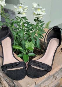 Black Ankle Strap Heels