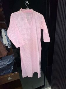 Pink Lakhnavi Chicken Kari Kurti