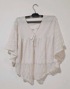Elegant White Lace Top