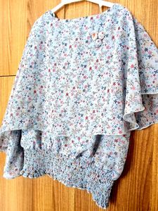 Floral Print Layered Top