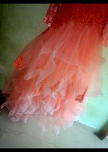 Full Frill Work Heavy Layer Gown
