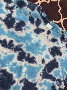 Tie N Dye Blue Crop Top
