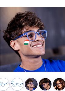 Lenskart Hustlr Ocean Blue Eyewear Premium Blu Cut
