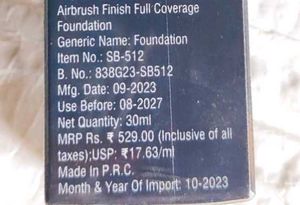 Swiss Beauty Airbrush Finish Lightweight Foundatio