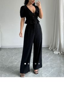 Chic Black Two-Piece Set