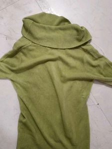 Green Turtleneck Sweater