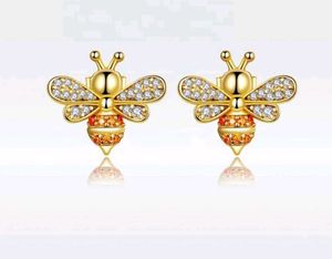 Bee Design Silver Earrings 925 Sliver
