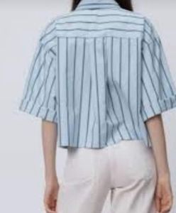 ZARA Oversize Cropped Shirt