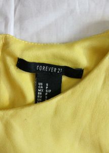 Forever 21 Yellow Crop Top