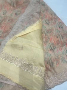 Elegant Saree It’s New Un  stich Blouse