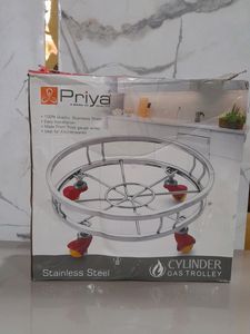 PRIYA CYLINDER STAND STAINLESS STEEL