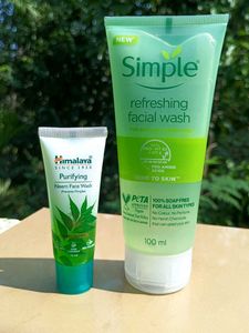 Simple Refreshing Facial Wash and Himalaya