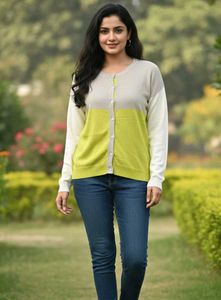 Stylish Color Block Cardigan