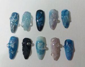 Press On Nails(Blue Lagoon🌊)