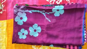 Colorful Embroidered Saree 🌷🌷