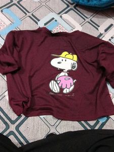 Burgundy Graphic Tee
