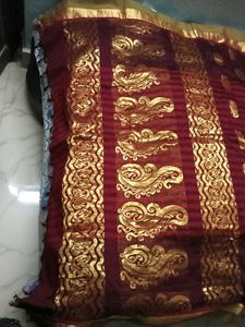 Embellished CottonSilkSaree With Patterned Blous