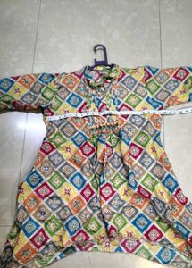 Multicolour Co-ord With Afghani Pant Set.Size 42.