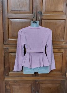 Belted Blazer Top