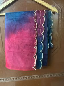 New Double Shade Dupatta Of Organza