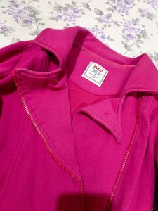 Fushia Pink Side Zip Jacket