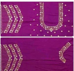 Embroidered Green Blouse piece