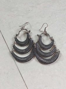 Tiered Crescent Earrings