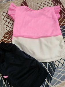 Cute Pink Girls Clothing Set