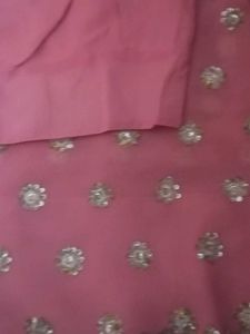 Pink Embellished Fabric