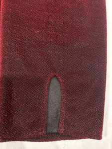 Maroon one shoulder partywear Dress