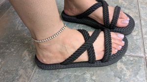 Black Rope Sandals by Max UK 6.5 | Eur 40