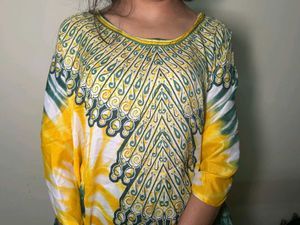 Tie-Dye Kaftan Dress